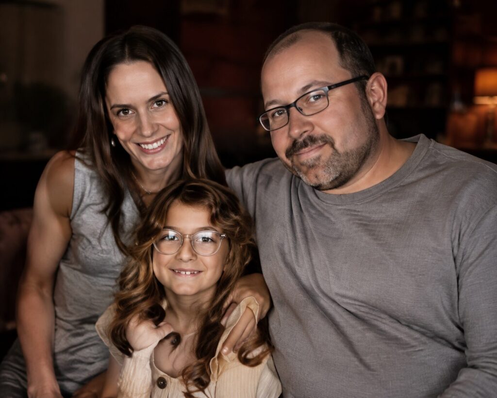 Kevin Moore with his family